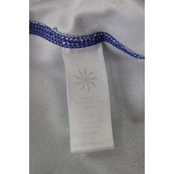 ATHLETA FLORAL BLOOM CHATARUNGA BLUE GREEN CAPRI LEGGING - Picture 8 of 8